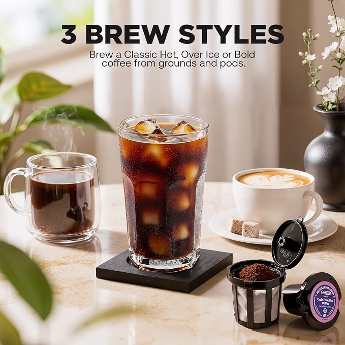 Tastyle Single Serve Coffee Maker Hot and Iced - Image 4