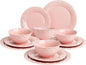 Paris Hilton 12-Piece Dinnerware Set, Embossed Hearts. Iconic Ceramic Stoneware by TheWorldofParisHilton