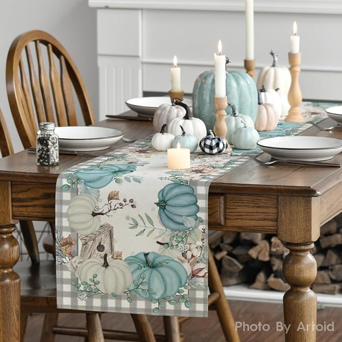 Artoid Mode 210 GSM Fall Table Runner 13x72 Inch Home Party Decor | Buffalo - Image 4