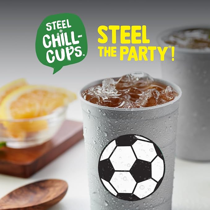 Steel Chill Cups 16 oz. Reusable Party Cups, 100% recyclable - Image 6