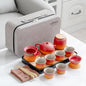 LURRIER Gongfu tea sets, Portable Ceramic TeaSet, Asian Tea sets by LURRIERUS