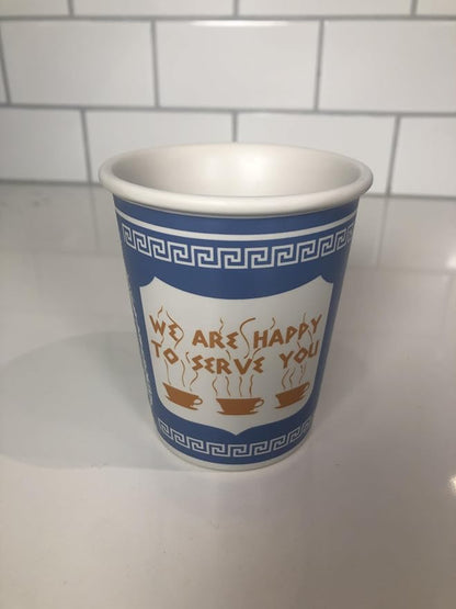 ExceptionLab 10 oz Ceramic New York City Greek Coffee Cup "We are Happy to - Image 2