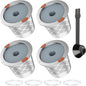 Reusable k Cup Coffee Filters, Universal stainless steel Refillable k Cups by NOALTO