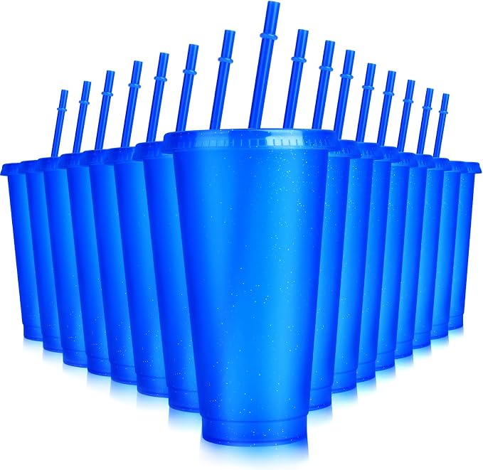 Hxezoc 16 Pieces Reusable Cups by Hxezoc