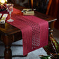ARTABLE Burgundy Rectangle Fabric Table Runner Finished Edge 16 x 104 Inch | by ARTABLE