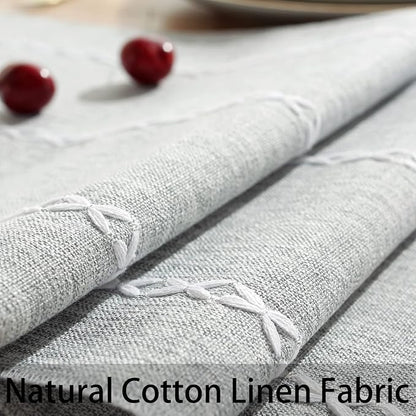 Rustic Boho Table Runner, Linen Table Runner, Farmhouse Table Runners 90 Inches - Image 6