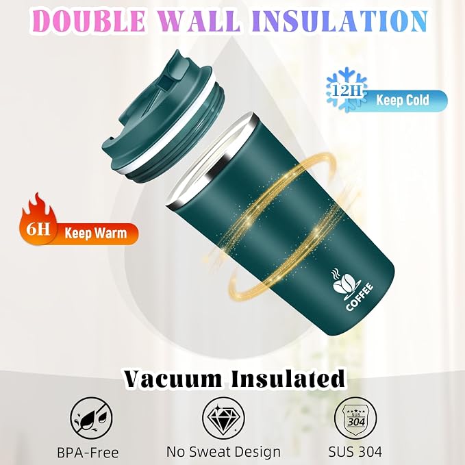 17oz Insulated Travel Coffee Mug - Image 5