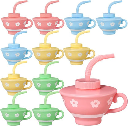Zhehao 12 Pieces Plastic Kids Party Tea Cups by Zhehao