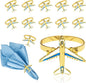 Airplane Napkin Rings set of 12 Blue White Plane Napkin Holder by DavifinaNapkinRings