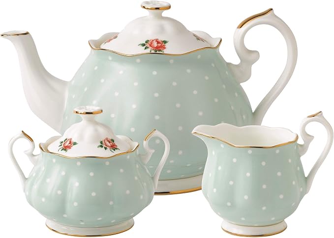 Royal Albert New Country Roses Polka Rose Tea Set by RoyalAlbert