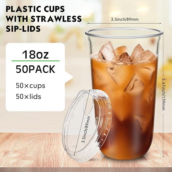 Baderke Clear Plastic Cups - Image 3