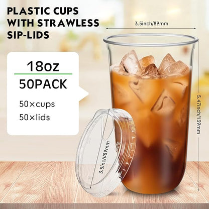 Baderke Clear Plastic Cups - Image 3