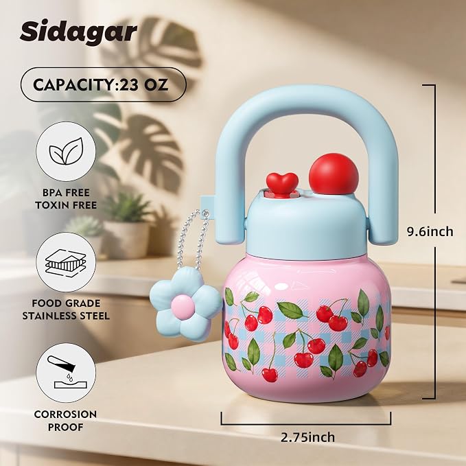 22 oz Tote Insulated Water Bottle - Image 2