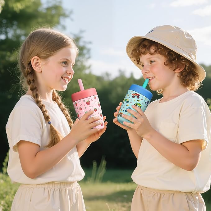 Fimibuke Toddler Cups Spill Proof, 12 OZ Sippy Cup - Image 7