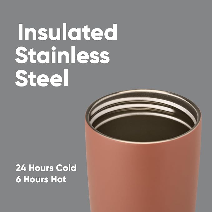 Owala SmoothSip Slider Insulated Stainless Steel Coffee Tumbler, Reusable Iced - Image 4