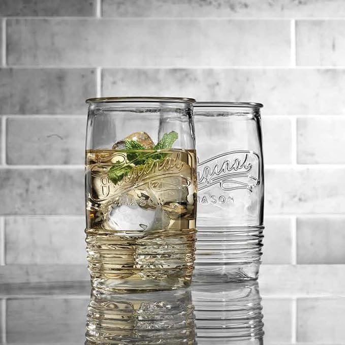 Glaver's Glass Tumbler Drinking Glasses Set of 4 – Genuine Artisan-Made Vintage - Image 6