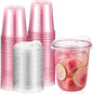 Baderke 50 Pcs Round Bottom Plastic Cups by Baderke