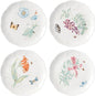 Lenox Butterfly Meadow 4-Piece Accent Plate Set, dishwasher safe, microwave by Lenox
