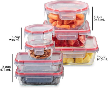 Pyrex Freshlock Glass Food Storage Containers Set | Meal prep containers - Image 2