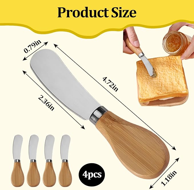 Cheese Spreader Knives, Small Cheese Knives - Image 4