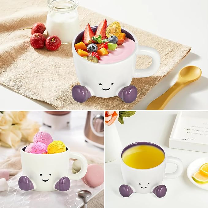 Coffee Mugs, Cute funny Mug For Women, 380ml Unique Ceramic Coffee Tea Cups - Image 9