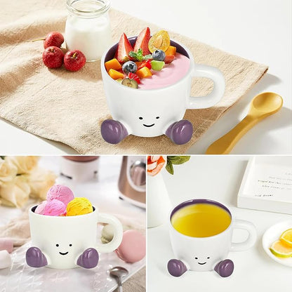 Coffee Mugs, Cute funny Mug For Women, 380ml Unique Ceramic Coffee Tea Cups - Image 9