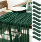 Emerald Green Cheesecloth Table Runner 10Ft 10 Pack Gauze Table Runner | Summer by LINXTAR