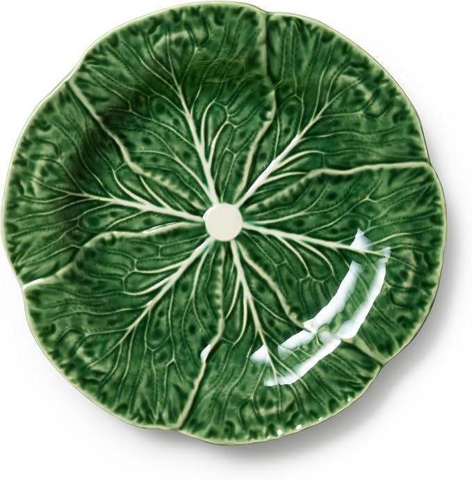 Le Jardin Green Cabbage Plates 3D SALAD/DESSERT PLATES, SET OF FOUR - Image 2