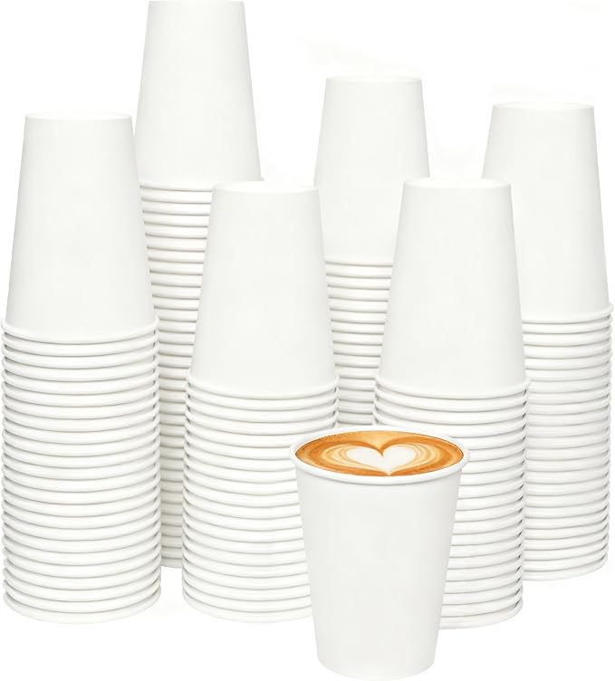 120 Count 12 oz Disposable Paper Coffee Cups by Unknown