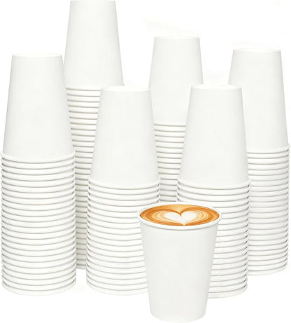 120 Count 12 oz Disposable Paper Coffee Cups by Unknown