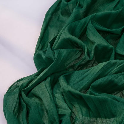 DeZerlor Emerald Green Cheesecloth Table Runner 1 Pack Christmas Runner | - Image 3