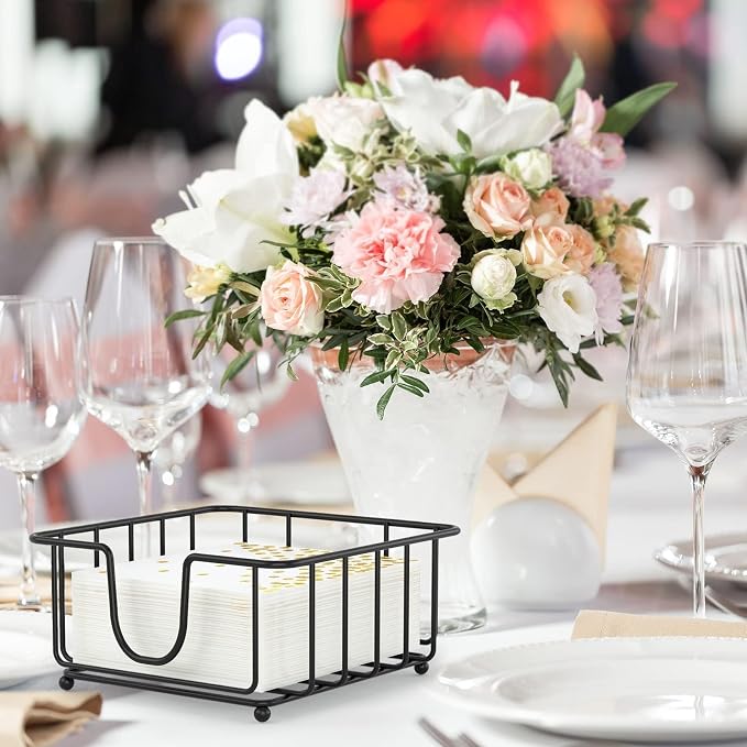 2 Pack Metal Cocktail Napkin Holder - Image 2