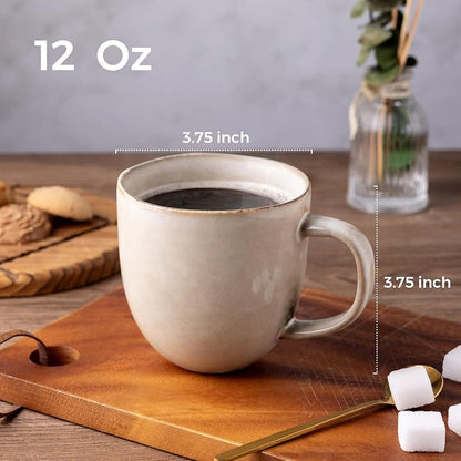 AmorArc 12oz Coffee Mugs, Ceramic Coffee Mugs set of 6 - Image 2
