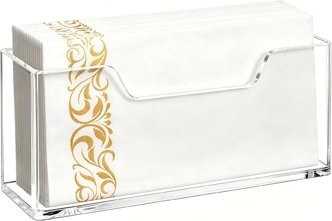 Kordory Clear Acrylic Vertical Guest Towel Holder, Large Napkin Holder | - Image 8