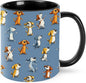 Yrebyou Dogs Coffee Mug 11oz Ceramic Cup by Yrebyou