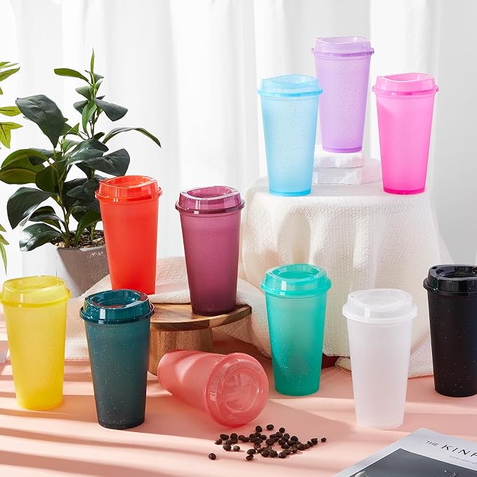 FillTouch 12 Pcs 16 oz Reusable Coffee Cups - Image 4