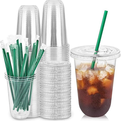 Qinsihwn 25 Set 16oz Plastic Cups by Qinsihwn