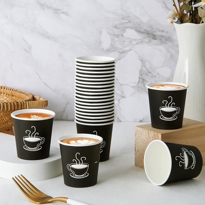 TV TOPVALUE 600 Pack 4 oz Paper Cups, Small Disposable Coffee Cups, Paper - Image 5