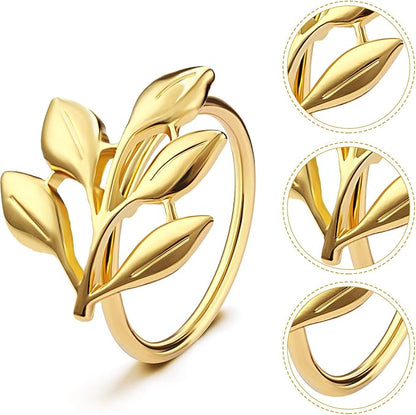 WILLBOND Leaf Napkin Rings Holders Fall Party Napkin Rings - Image 3