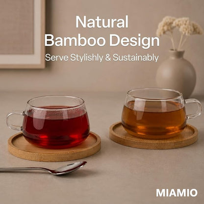 MIAMIO - Cappuccino Glasses/Tea Glasses Set - Olea | Borosilicate tea glasses - Image 6
