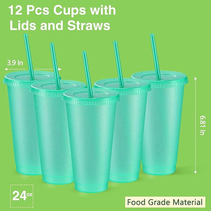 Amyhill 12 Pcs Reusable Glitter Cups - Image 2