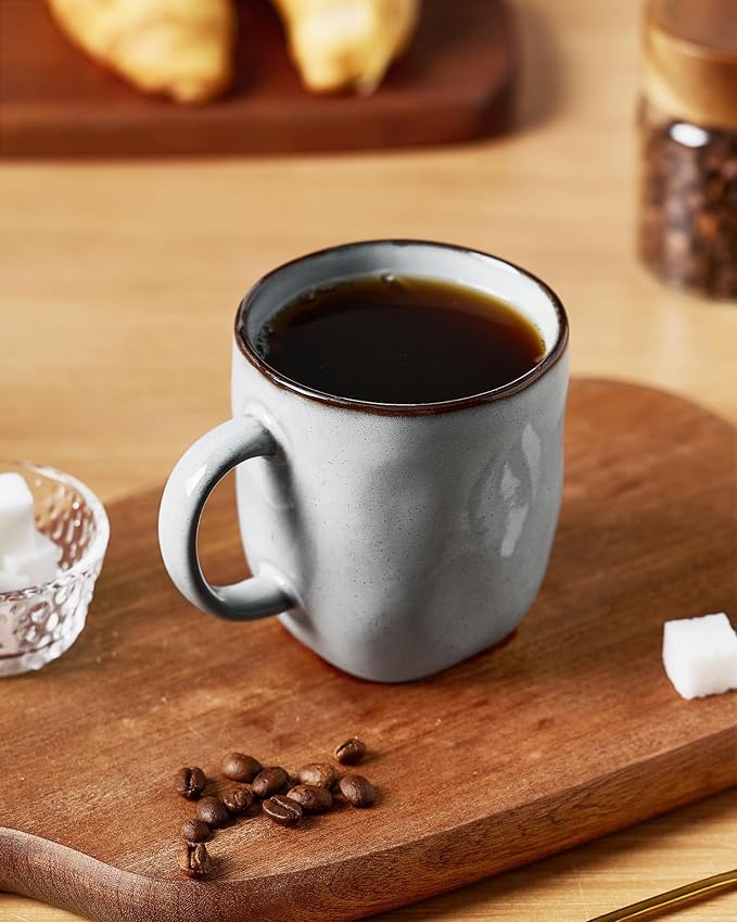 famiware Coffee Mugs Set of 8, Ocean Square 13oz Coffee Cup Set - Image 2