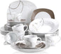 VEWEET 30 PCS Ceramic Dinnerware Sets by VEWEET