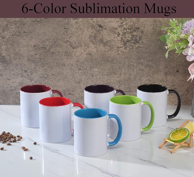 ABBSH Ceramic Sublimation Mugs, Microwave Safe, Dishwasher Safe - Image 5