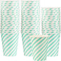 Disposable Coffee Cups, To Go Paper Hot Cups, Water Blue by SMYGOODS