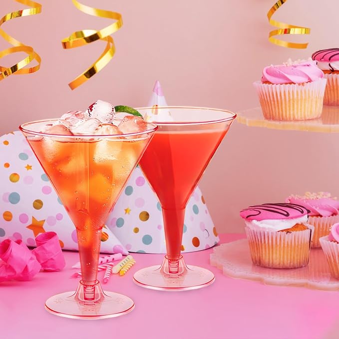 50 Pack 7 oz Plastic Martini Glasses - Image 4