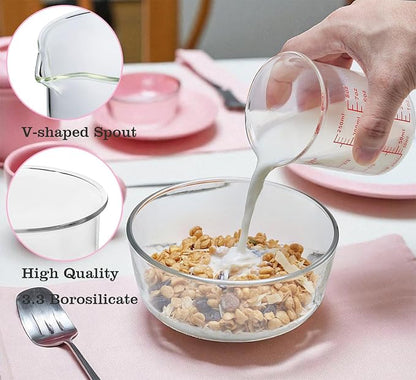 Ackers High Borosilicate Glass Measuring Cup Set - Image 4