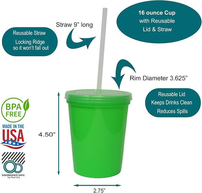 Rolling Sands 16 Oz. Reusable Plastic Stadium Cups - Image 2