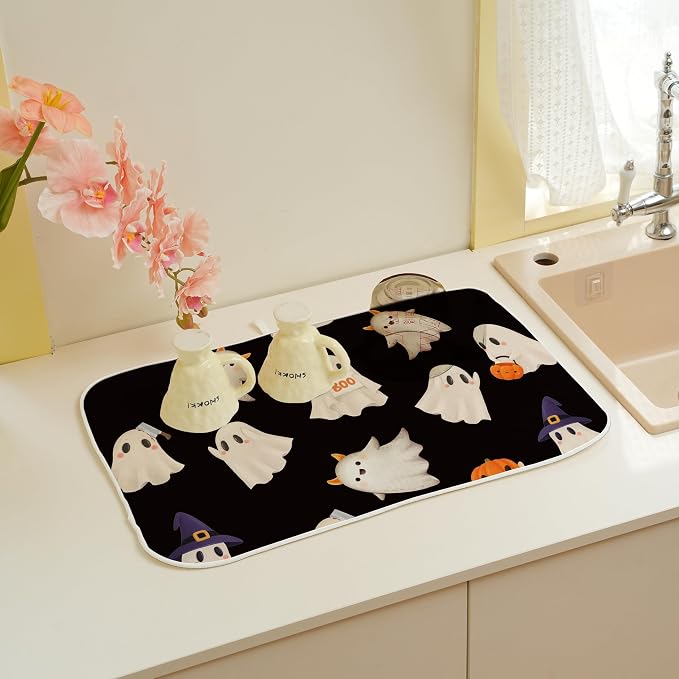 Autumn Halloween Dish Drying Mat - Image 5