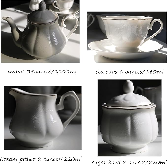 GuangYang 15-pcs Porcelain Tea sets - Image 7